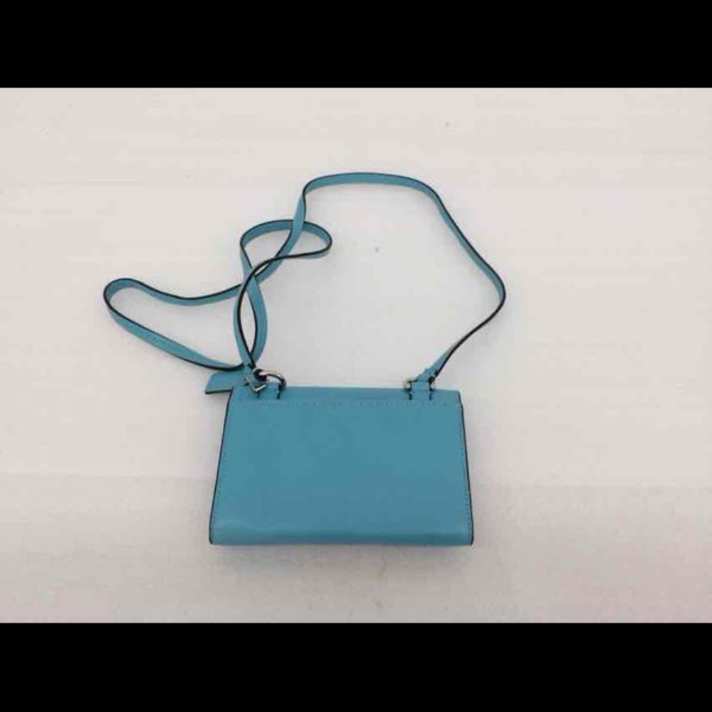 Coach Teal Leather Wallet Crossbody - Picture 5 of 7